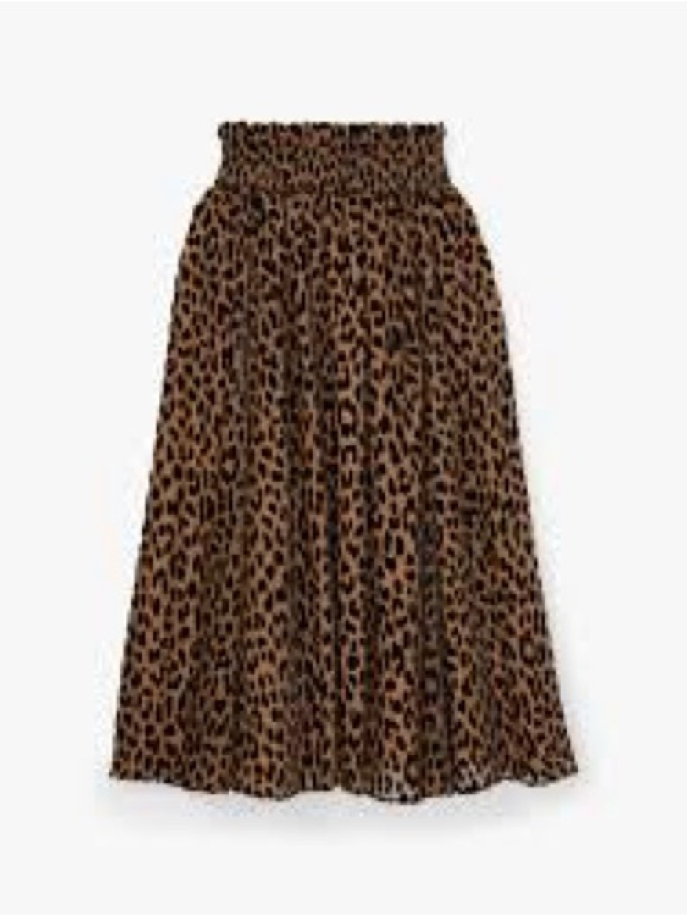 kate spade Leopard Print Midi Skirt in Tan and Black